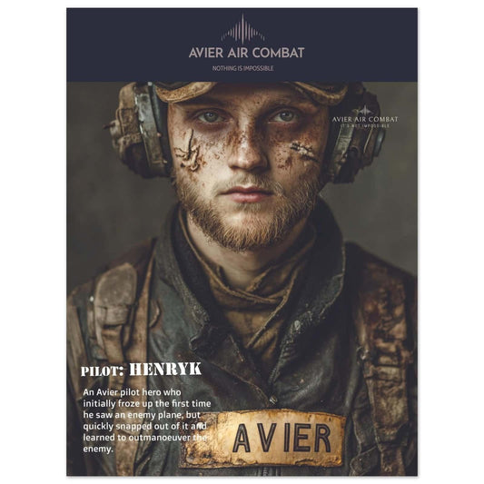 Avier Pilot : Henryk : Premium Matte Paper Poster 45x60 cm / 18x24″ image 0