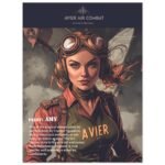 Avier Pilot : Amy : Premium Matte Paper Poster 45x60 cm / 18x24″