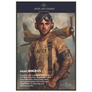 Avier Pilot :  Bogdan : Metal Framed Poster 60x90 cm / 24x36″