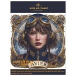 Avier Pilot : Kitty 16 Signal Fire : Premium Matte Paper Poster 45x60 cm / 18x24″