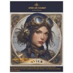 Avier Pilot : Kitty-10 Younger Wings : Premium Matte Paper Poster 45x60 cm / 18x24″