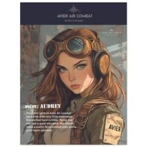 Avier Pilot : Audrey :  Premium Matte Paper Poster 45x60 cm / 18x24″