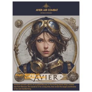 Avier Pilot : Kitty-06 Warsaw memory : Premium Matte Paper Poster 45x60 cm / 18x24″