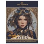 Avier Pilot : Kitty-12 Teatime  : Premium Matte Paper Poster 45x60 cm / 18x24″
