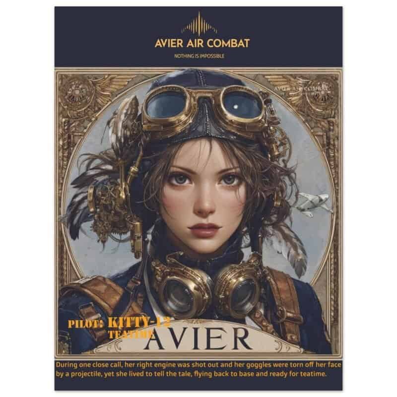 df9e31c6-e39a-465d-a913-c8cd4914d0a1.jpg Avier Aviation pilot girl with vintage goggles and headphones, aviation gear, and aircraft backgroun.